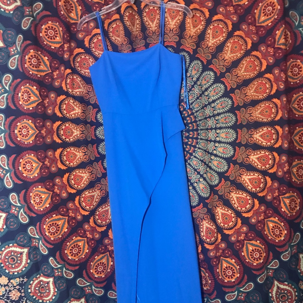 Gorgeous Blue Gown with Slit